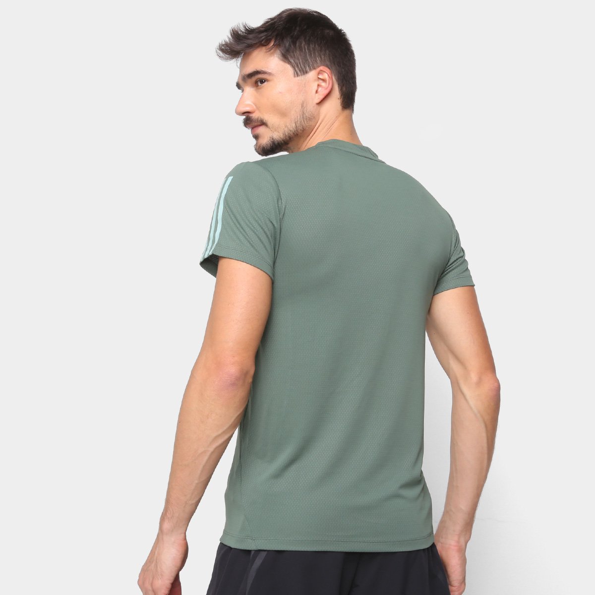 Camiseta Adidas Heat Ready 3 Listras Masculina - Tam: GG - 1