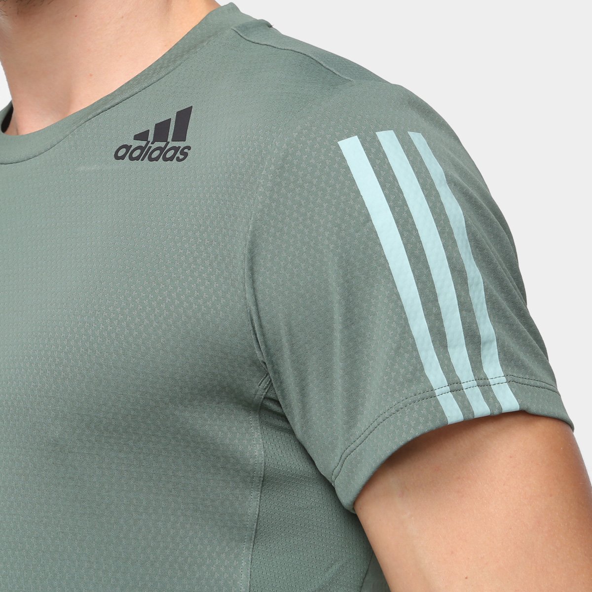 Camiseta Adidas Heat Ready 3 Listras Masculina - Tam: GG - 2