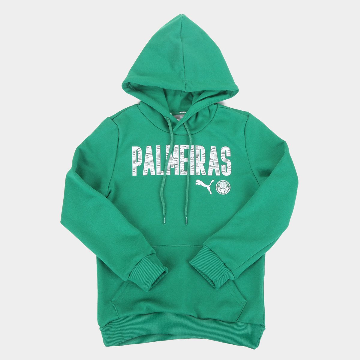 Moletom Juvenil Palmeiras Puma Wording Canguru