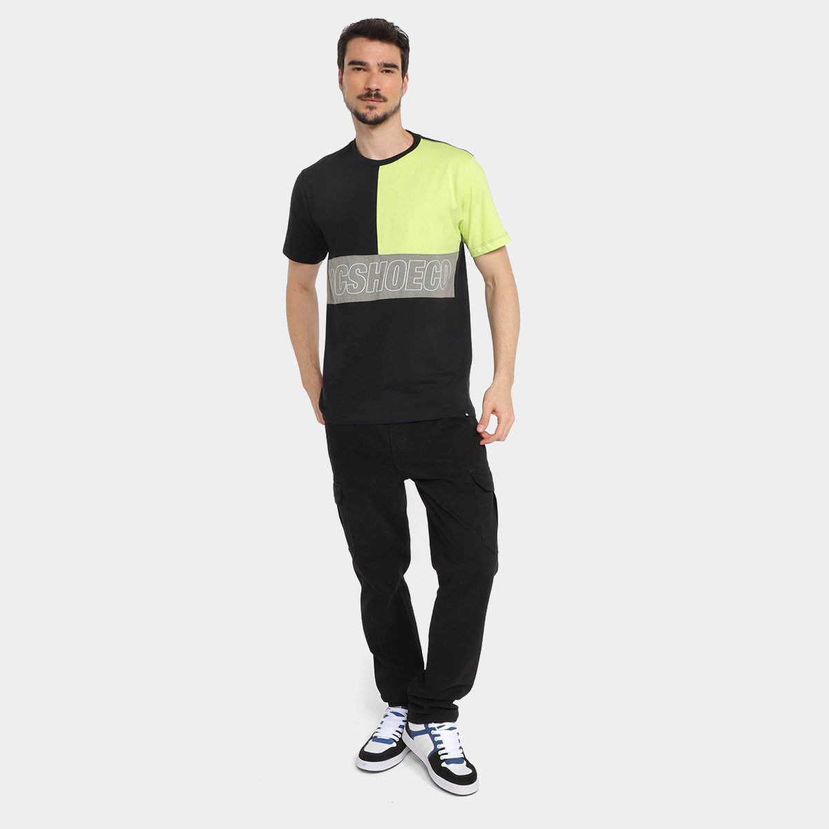 Camiseta Dc Shoes Geo Neon Cut Masculina - Tam: P - 3
