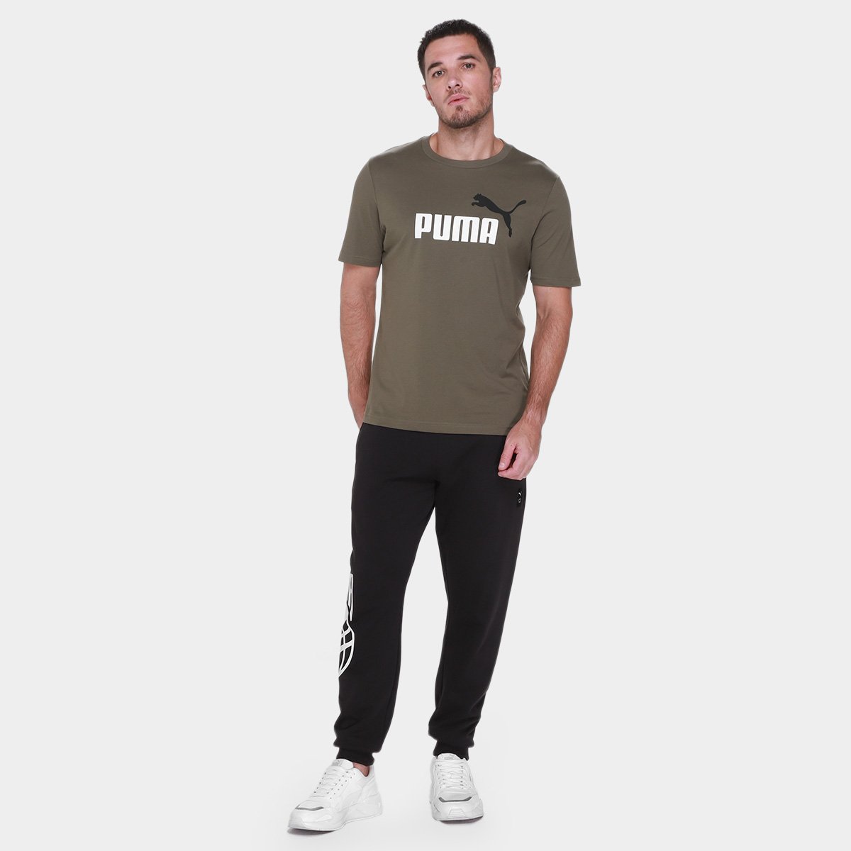 Camiseta Puma 2 Color No. 1 Logo Masculina - Tam: M - 3