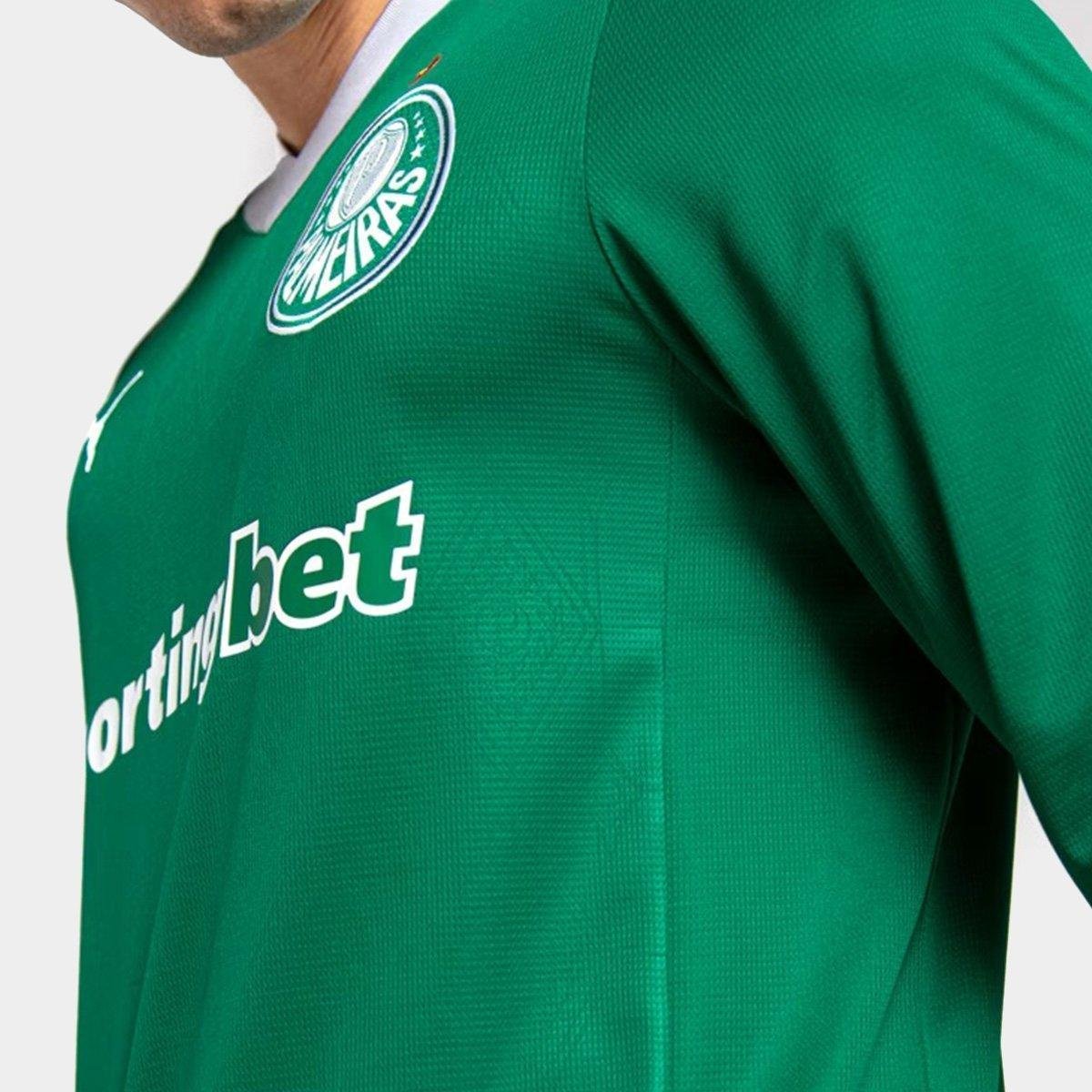 Camisa Manga Longa Palmeiras I 25/26 Torcedor Puma Masculina - Tam: M - 2