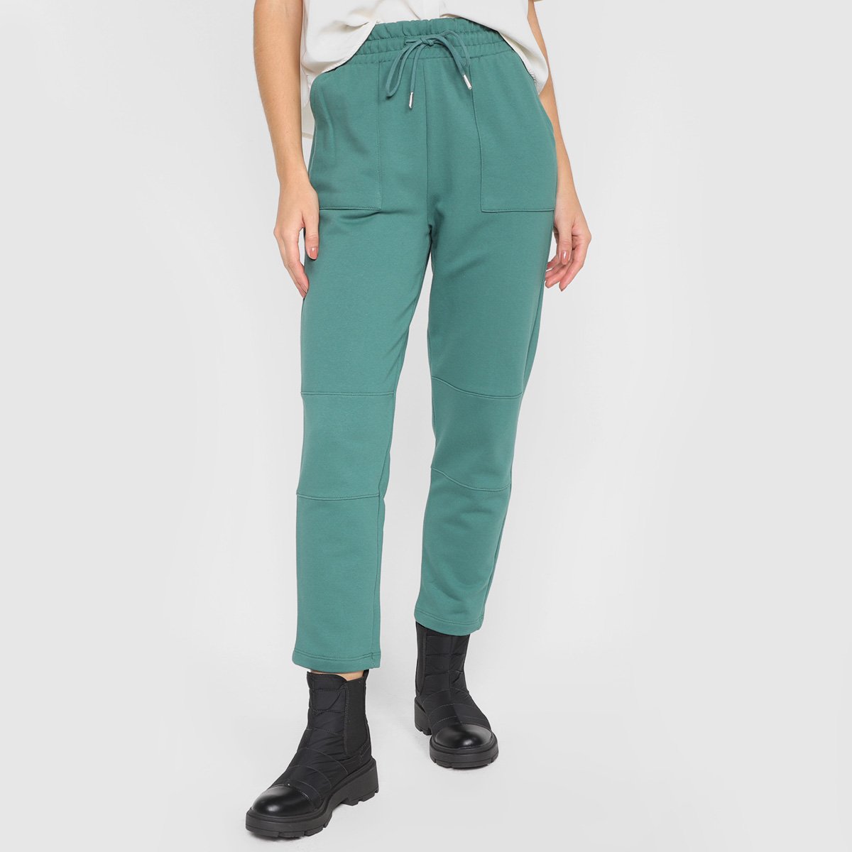 Moletom Dzarm Jogger Cintura Alta Feminino