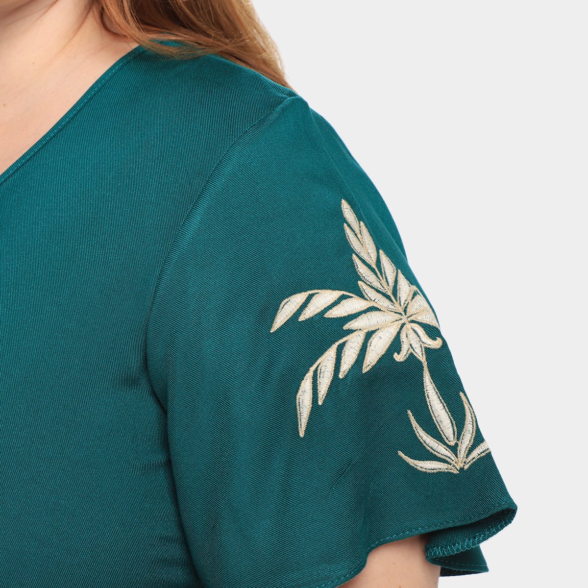 Blusa Plus Size Lunender Nó Frontal Feminina - Tam: P - 3