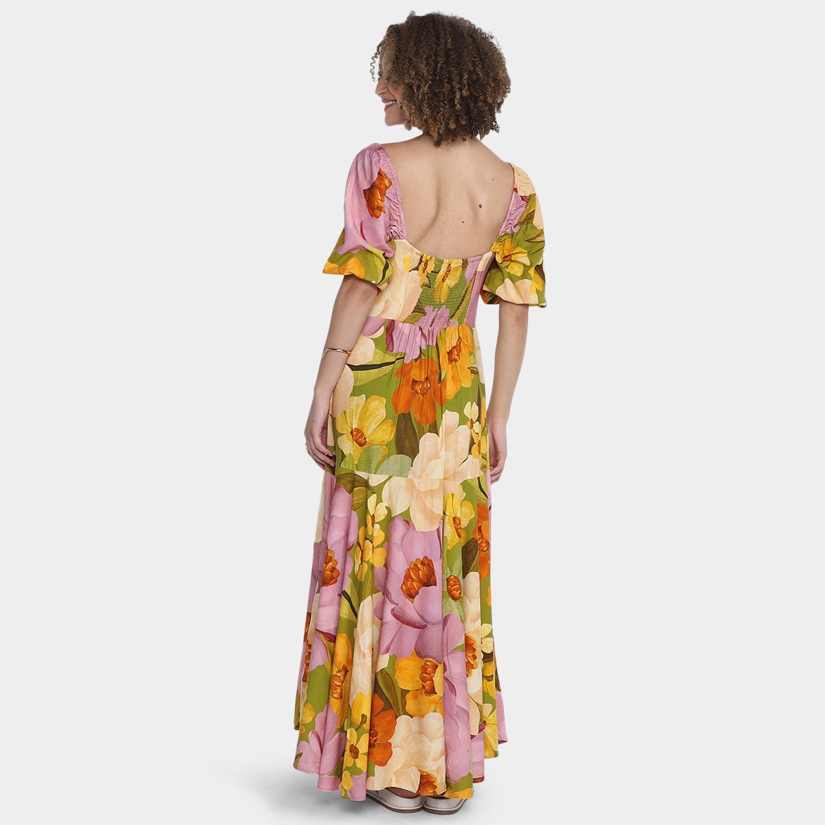 Vestido Longo Farm Chita Bella Feminino - Tam: G - 1