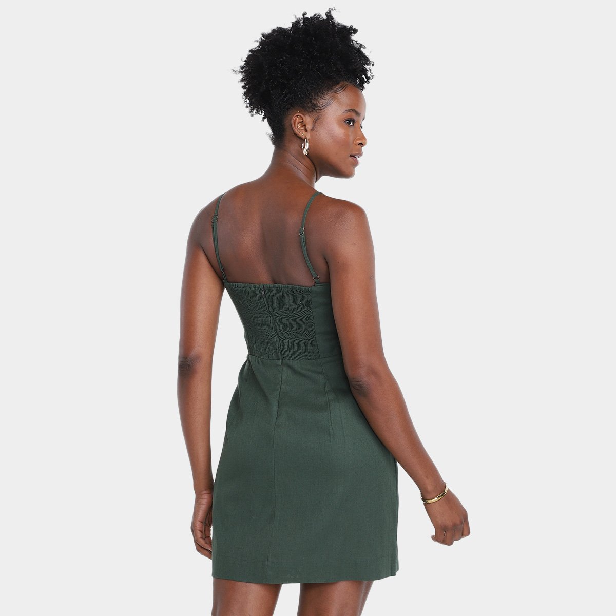 Vestido Farm Curto Franzido - Tam: GG - 1