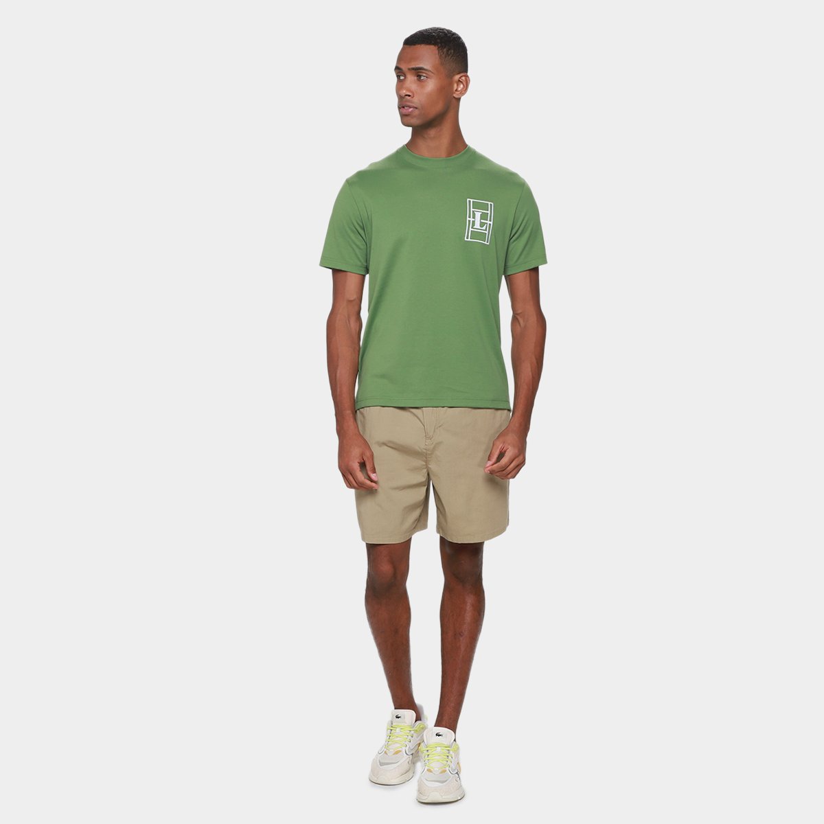 Camiseta Lacoste Casual Masculina - Tam: GG - 4