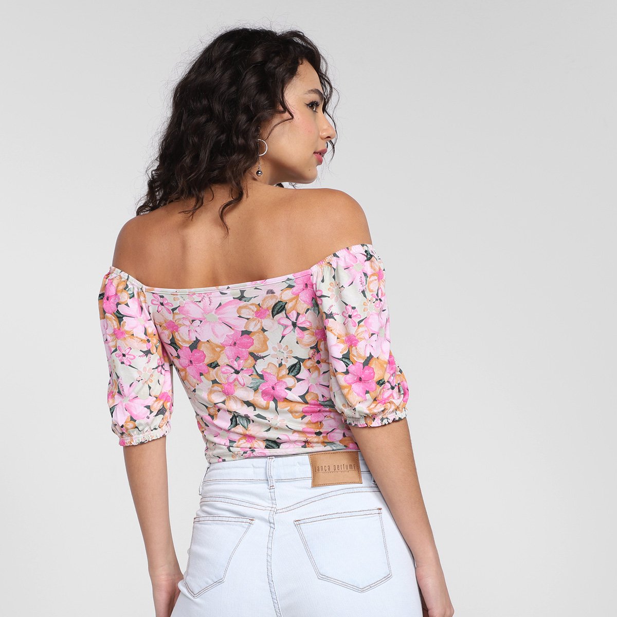 Blusa Lecimar Ombro a Ombro Feminina - Tam: P - 1