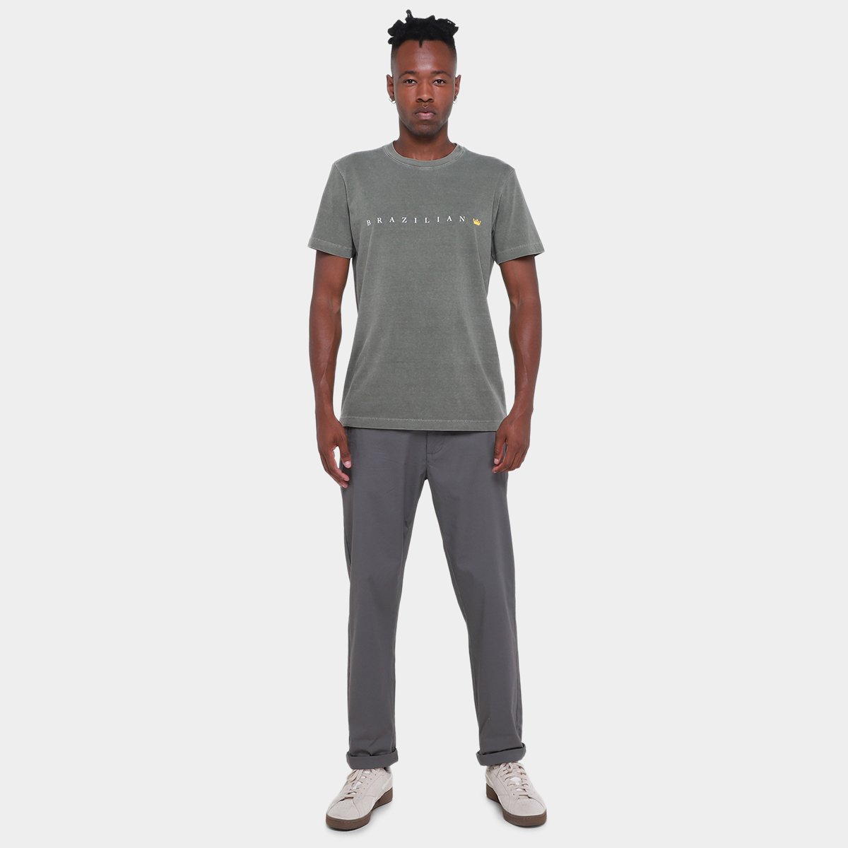 Camiseta Osklen Stone Brazilian Masculina - Tam: M - 3