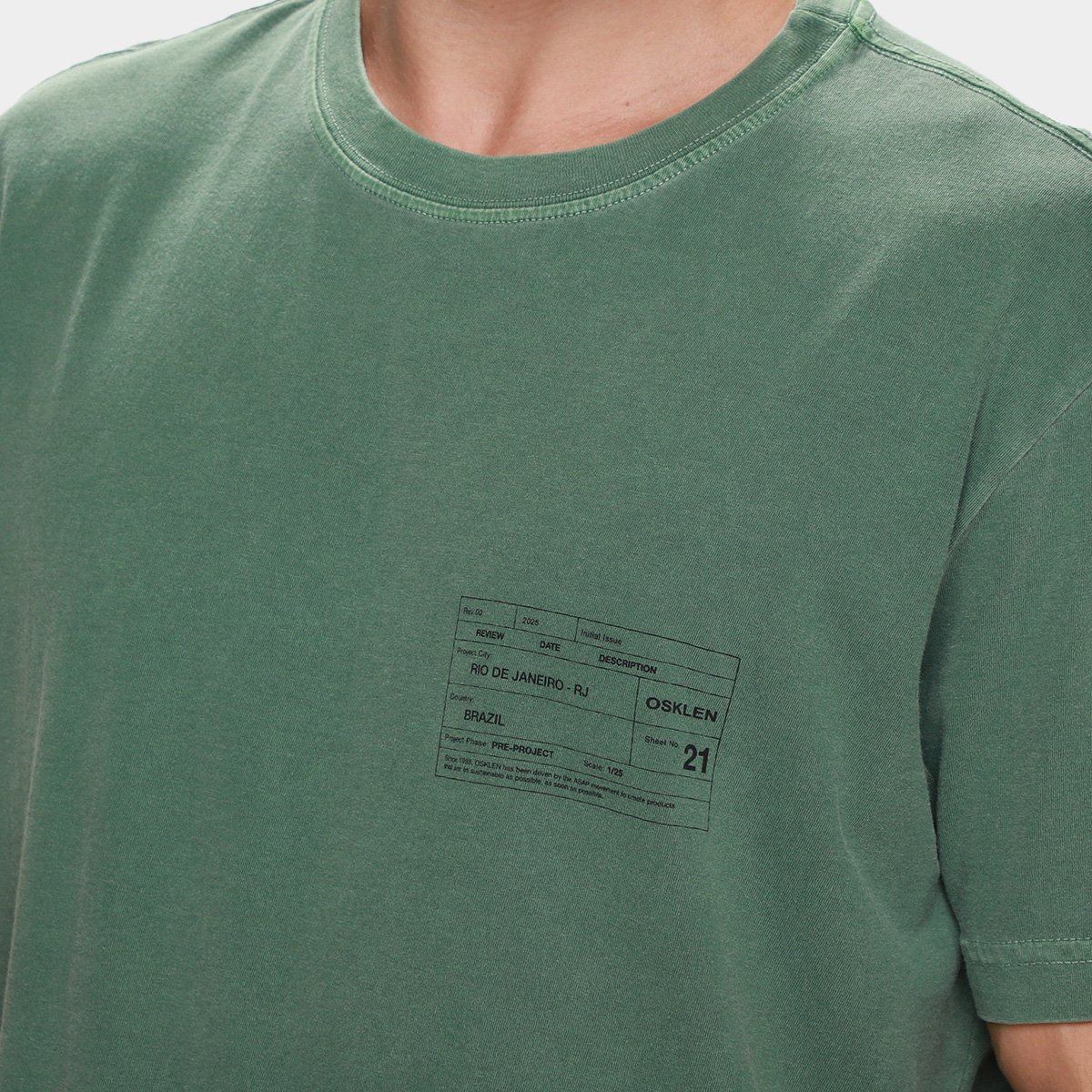 Camiseta Osklen Stone Carimbo Masculina - Tam: P - 2