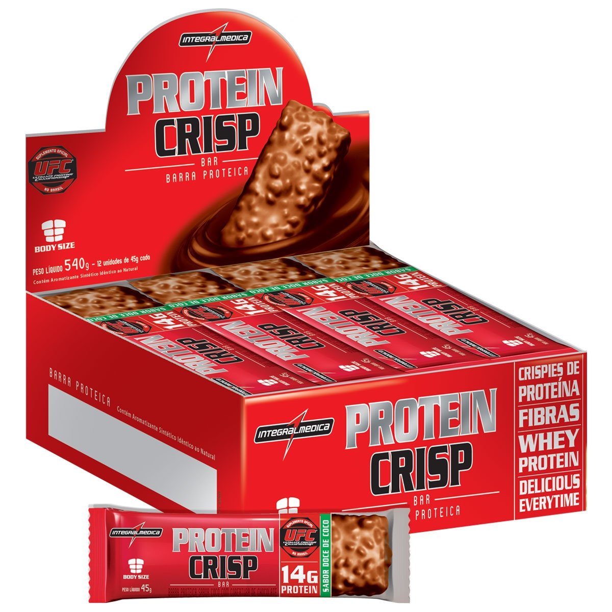 Protein Crisp Bar 12 barras - IntegralMédica