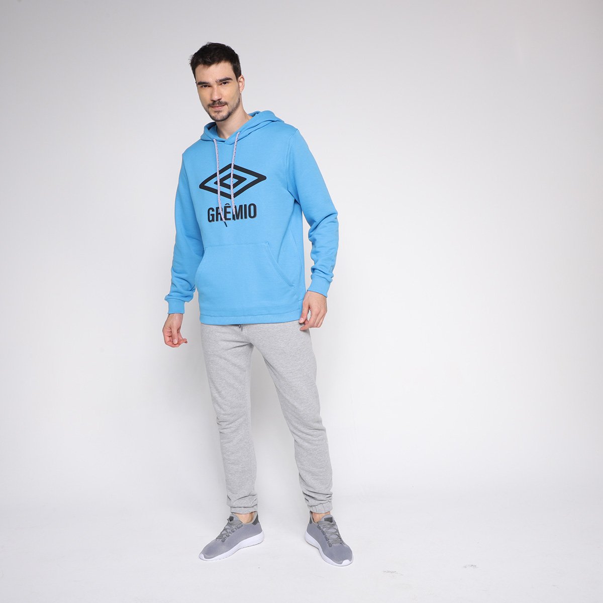 Moletom Grêmio Viagem 22/23 Umbro Canguru Masculino - Tam: M - 3