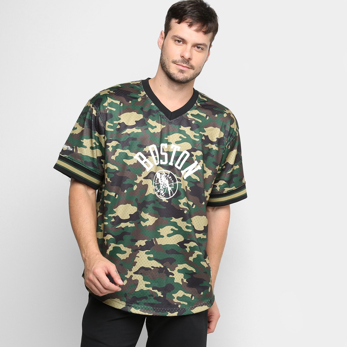 Camiseta Swingman Mitchell & Ness NBA Boston Celtics Masculina