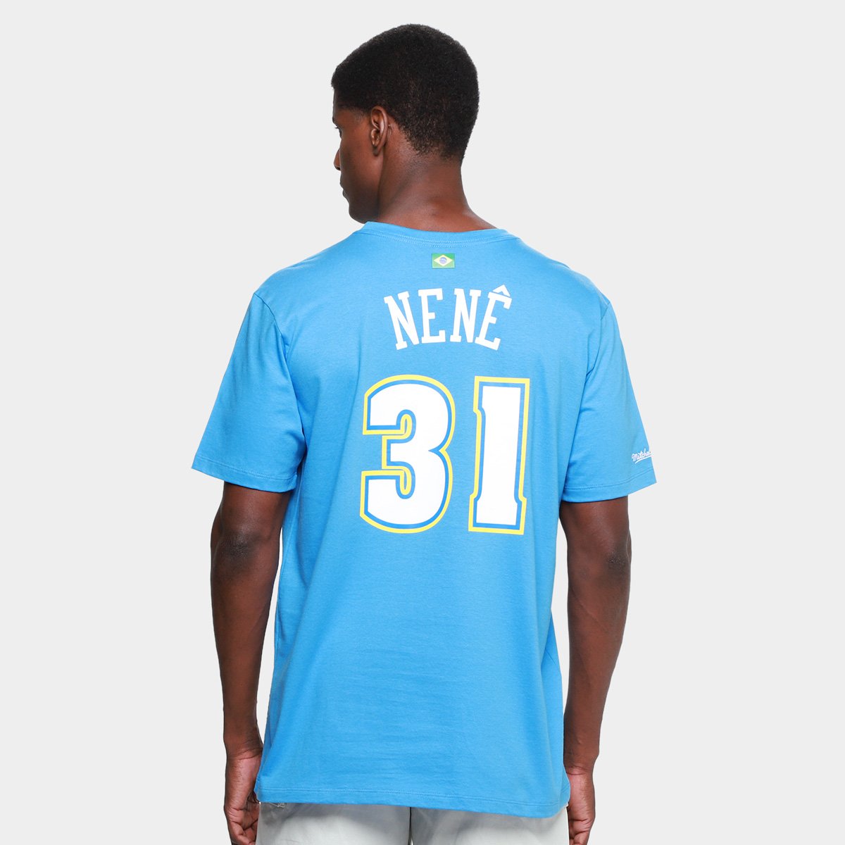 Camiseta NBA Denver Nuggets Nene Mitchell & Ness Masculina - Tam: P - 1