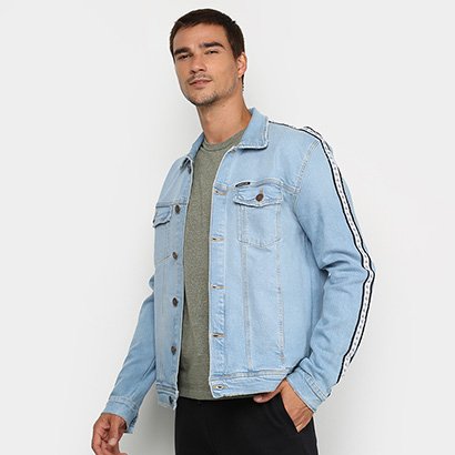 jaqueta burn helanca listras masculina