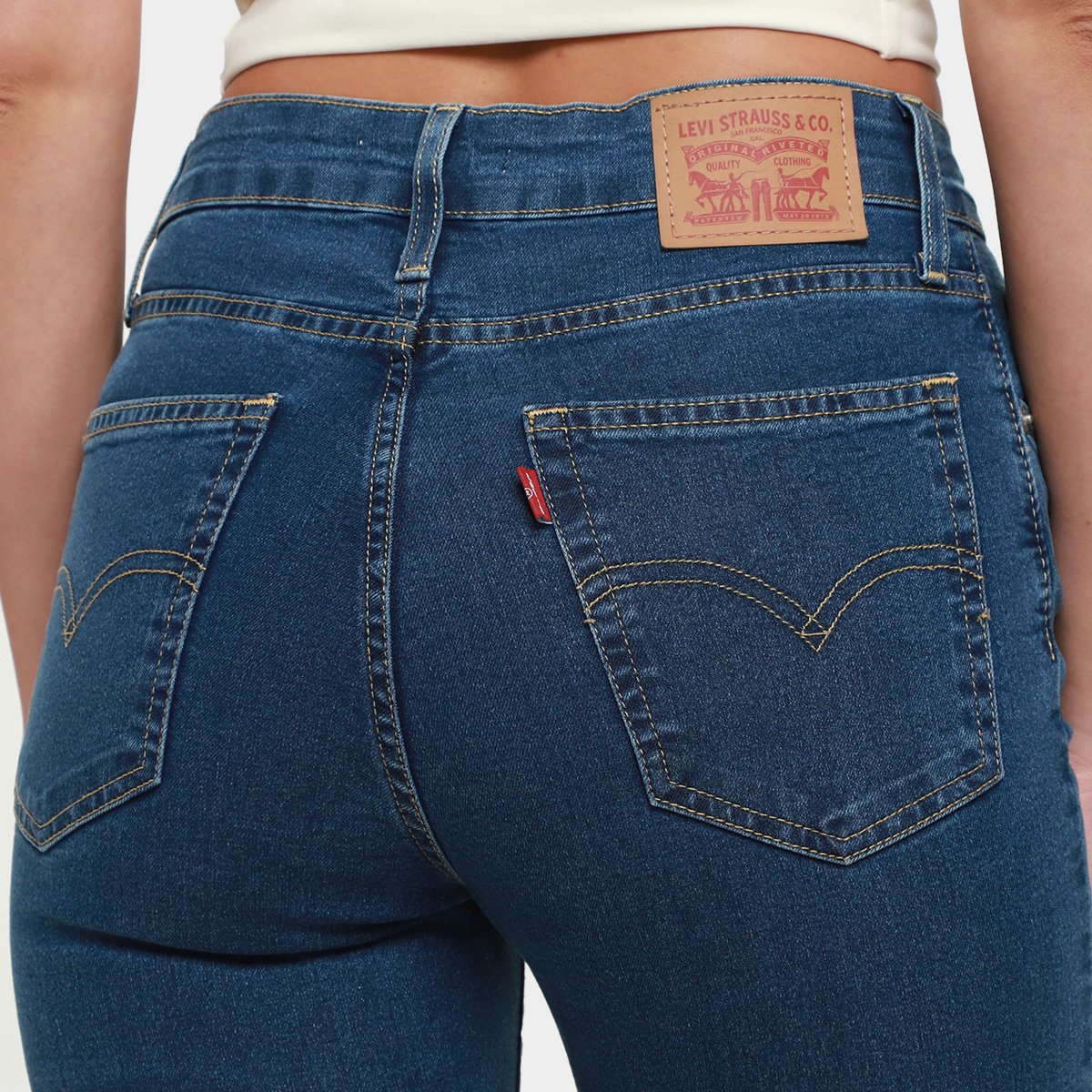 Calça Skinny Levis 721 High Rise Feminina - Tam: 42 - 3