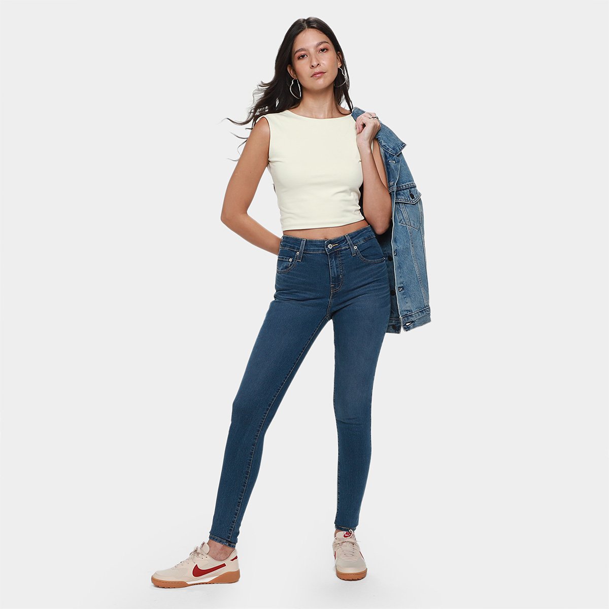 Calça Skinny Levis 721 High Rise Feminina - Tam: 42 - 4