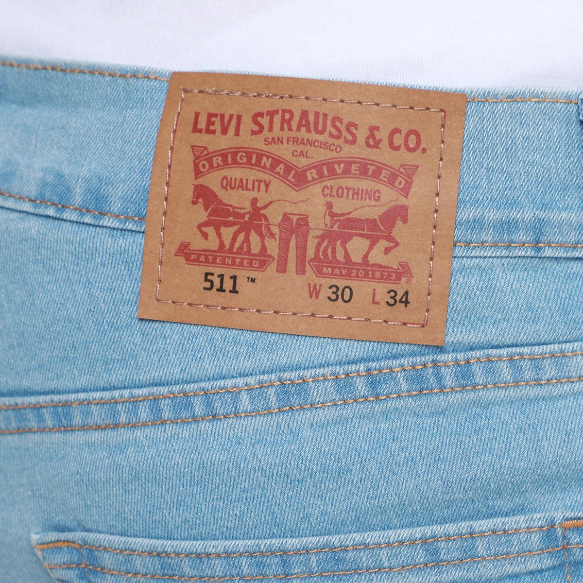 Calça Levis 511 Slim Masculina - Tam: 38 - 2