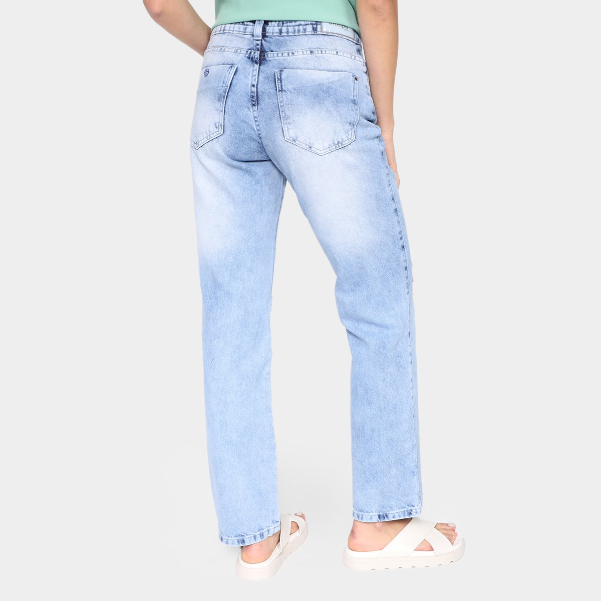 Calça Jeans Biotipo Mom Jeans Rasgos Feminina - Tam: 38 - 2