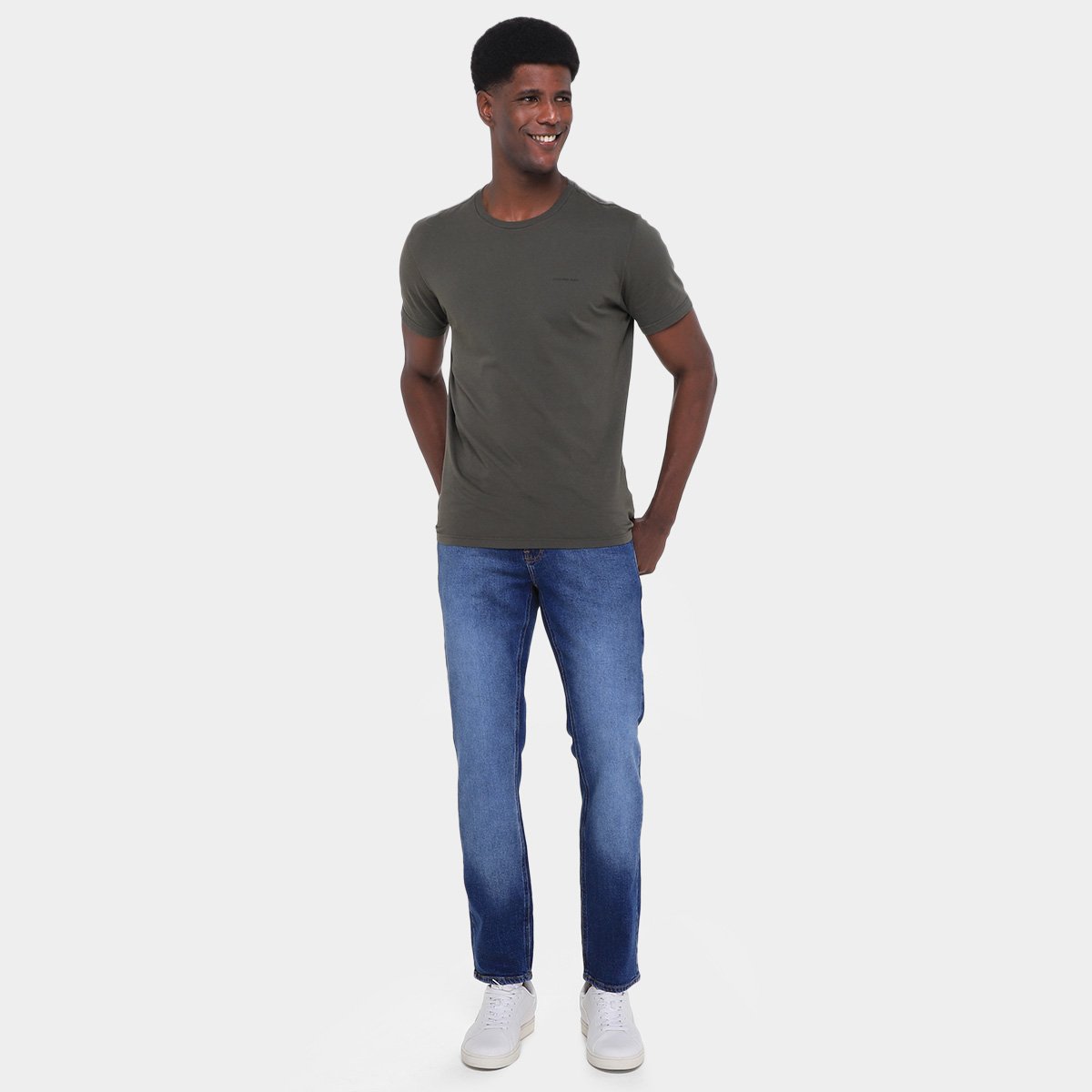 Calça Jeans Calvin Klein Skinny Masculina - Tam: 48 - 3