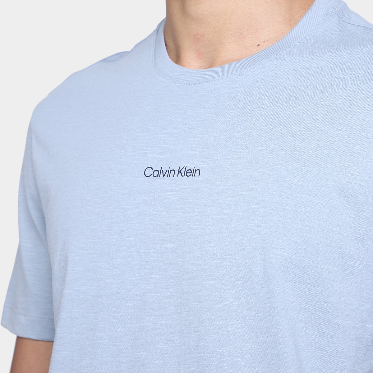 Camiseta Calvin Klein Casual Flamê Masculina - Tam: GG - 2