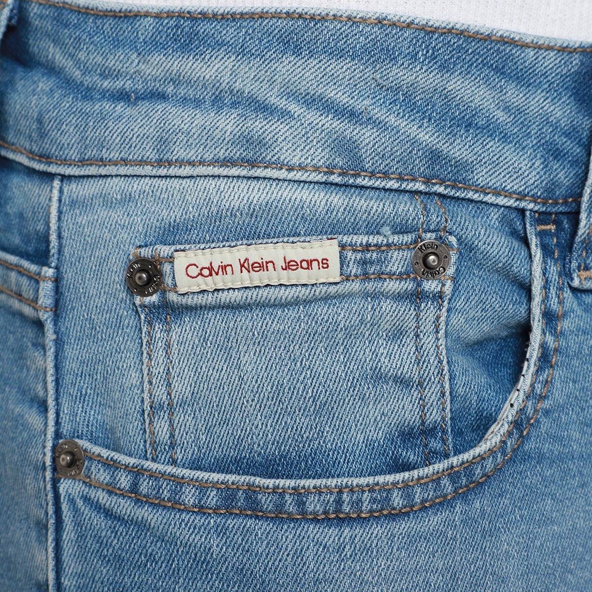 Calça Jeans Slim Calvin Klein 5 Pockets Masculina - Tam: 38 - 2