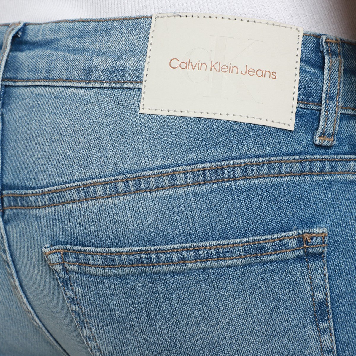 Calça Jeans Slim Calvin Klein 5 Pockets Masculina - Tam: 38 - 3