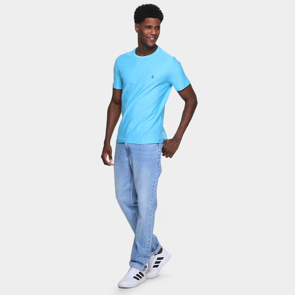 Camiseta Lucky Sailing Lisa Flamê Masculina - Tam: P - 3