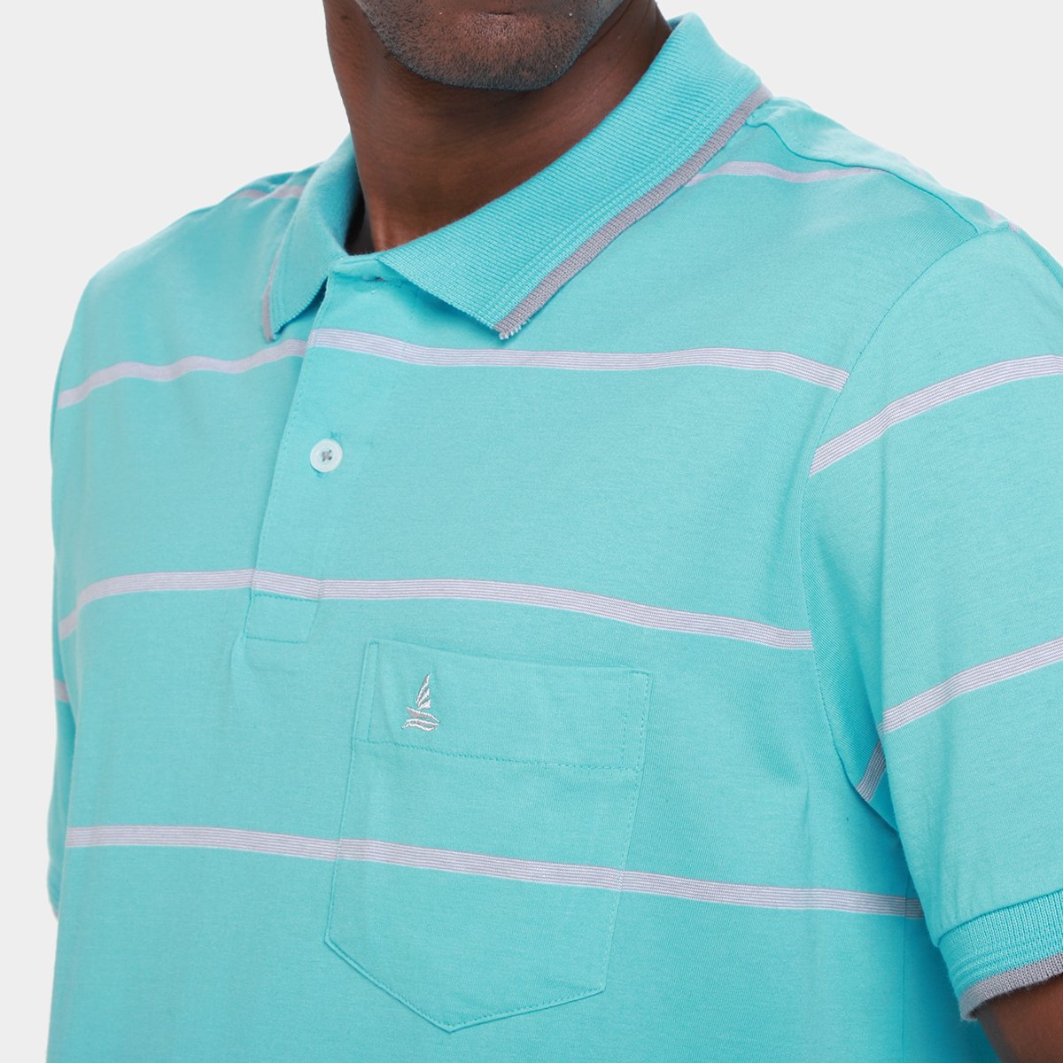 Camisa Polo Lucky Sailing Listrada Masculina - Tam: P - 2