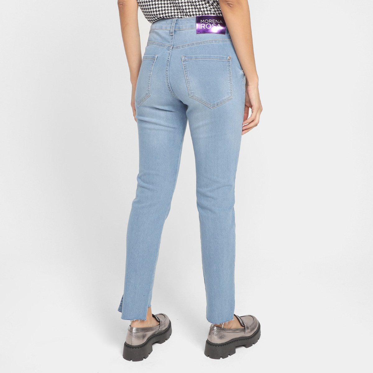 Calça Jeans Skinny Morena Rosa Cintura Alta Feminina - Tam: 36 - 2