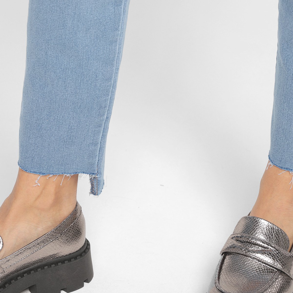 Calça Jeans Skinny Morena Rosa Cintura Alta Feminina - Tam: 36 - 3