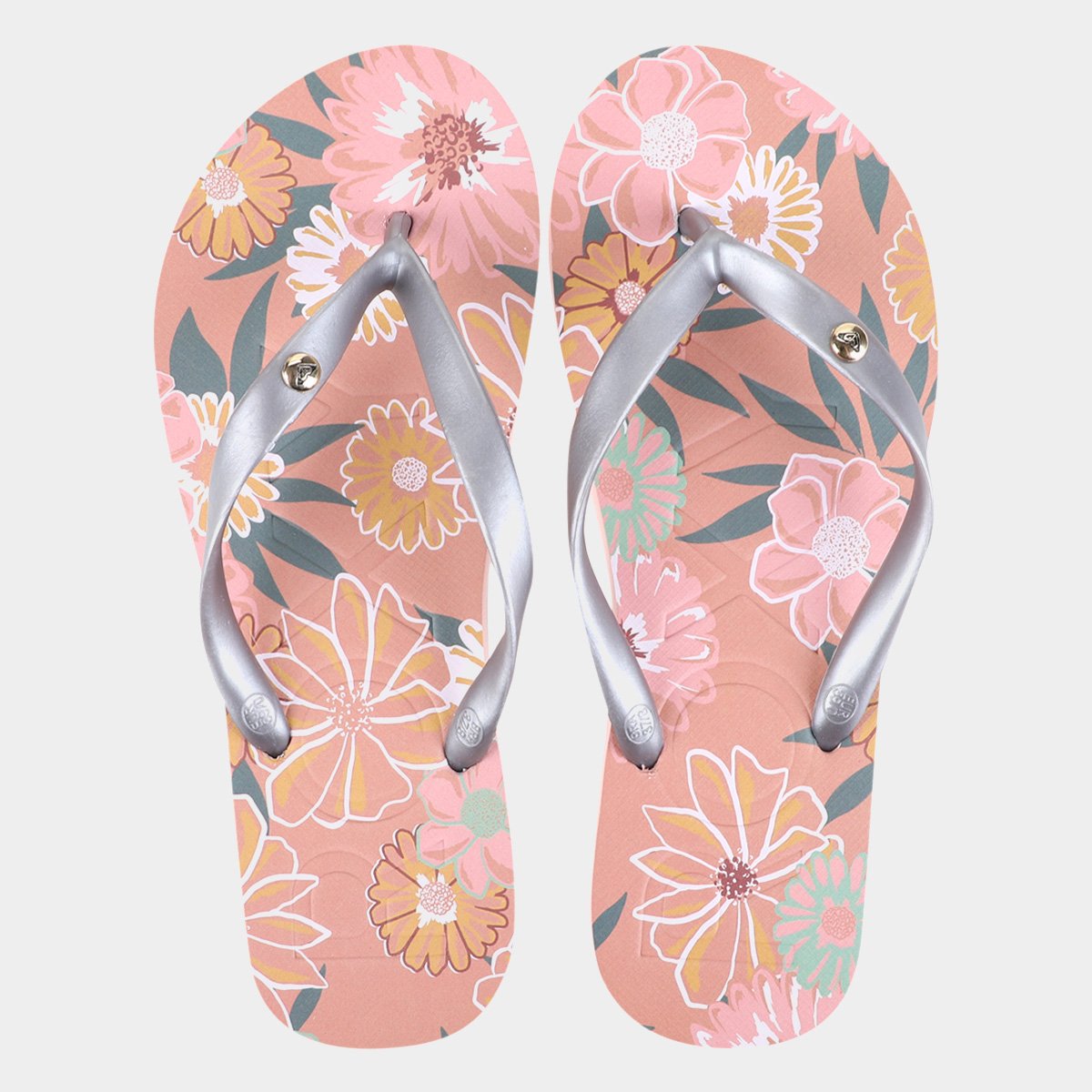 Chinelo Roxy Light Floral Sandals Feminino - Tam: 33/34 - 1