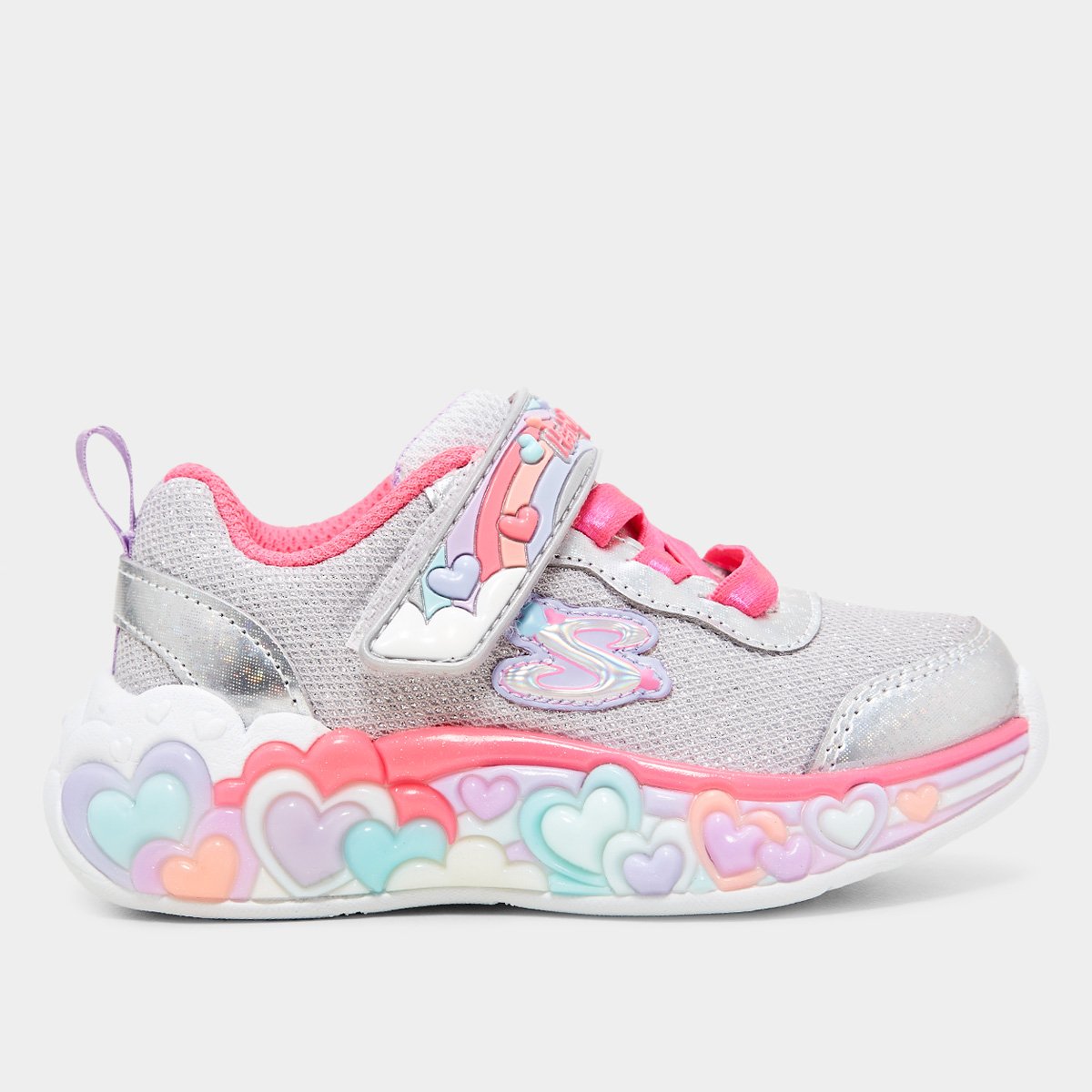 Tênis Infantil Skechers Ligths Eternal Heart Menina - Tam: 22 - 1
