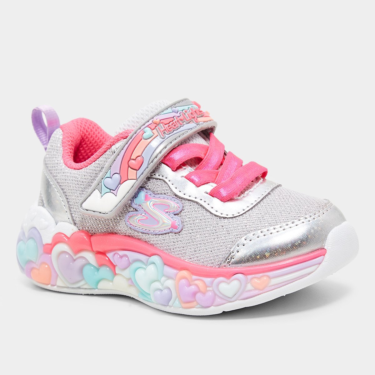 Tênis Infantil Skechers Ligths Eternal Heart Menina - Tam: 22 - 2