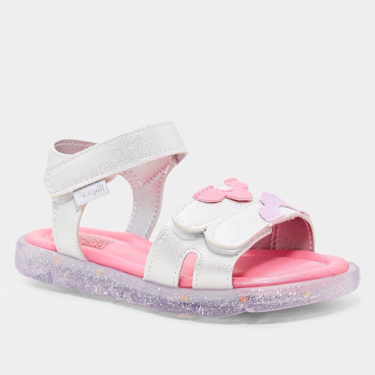 Sandália Infantil Pampili Lulli Com Led Menina - Tam: 29 - 2