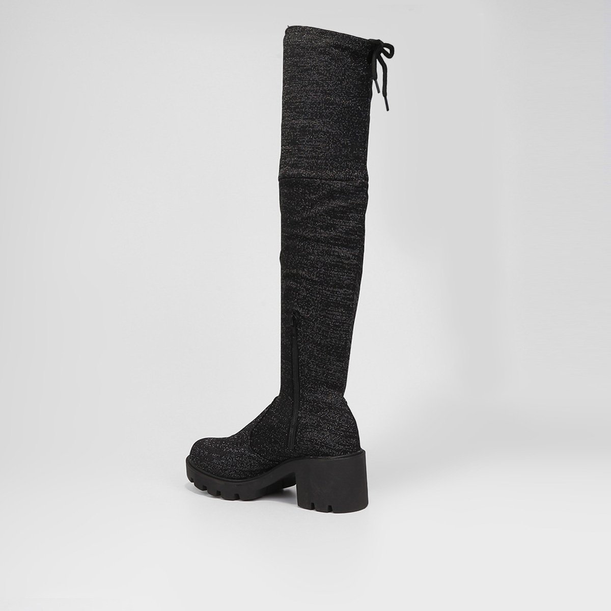 Bota Cano Alto Look Fashion Amarração Feminina - Tam: 38 - 4