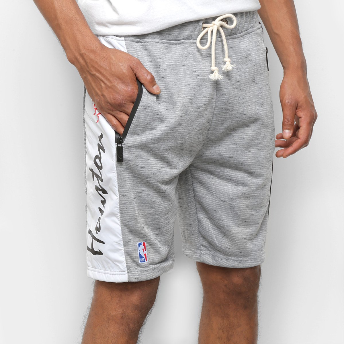 Bermuda Moletom NBA Houston Rockets Masculina