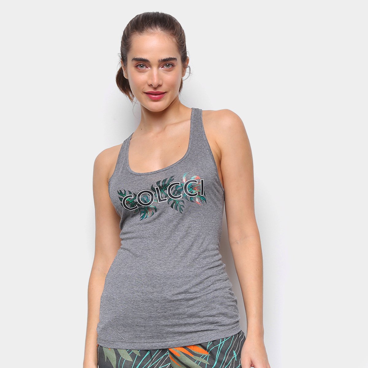 Regata Colcci Folhagem Feminina