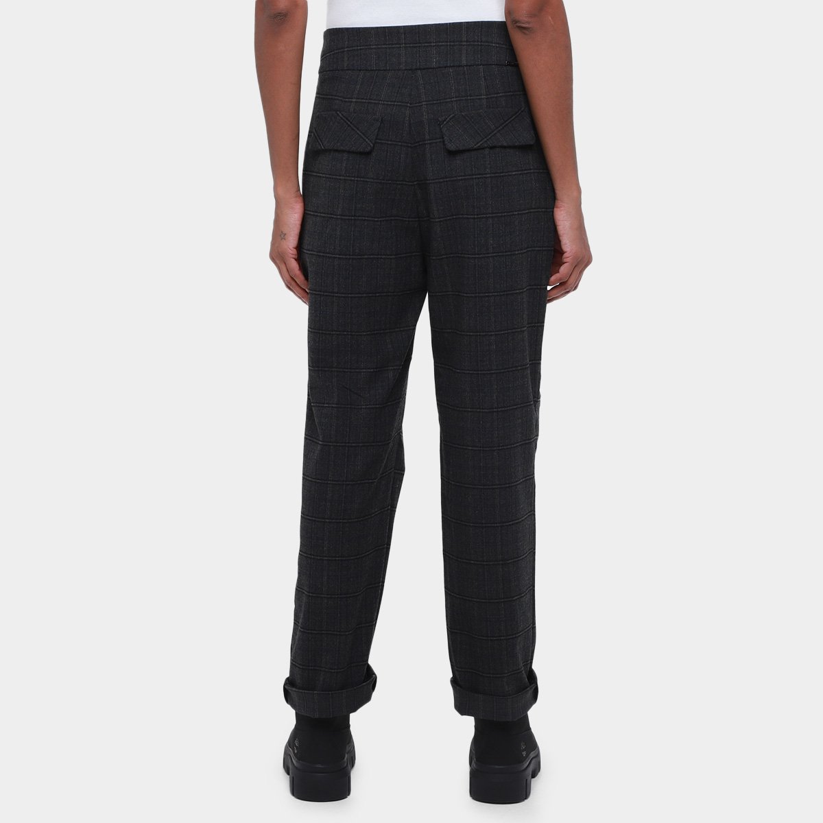 Calça Colcci Xadrez Feminina - Tam: 38 - 1