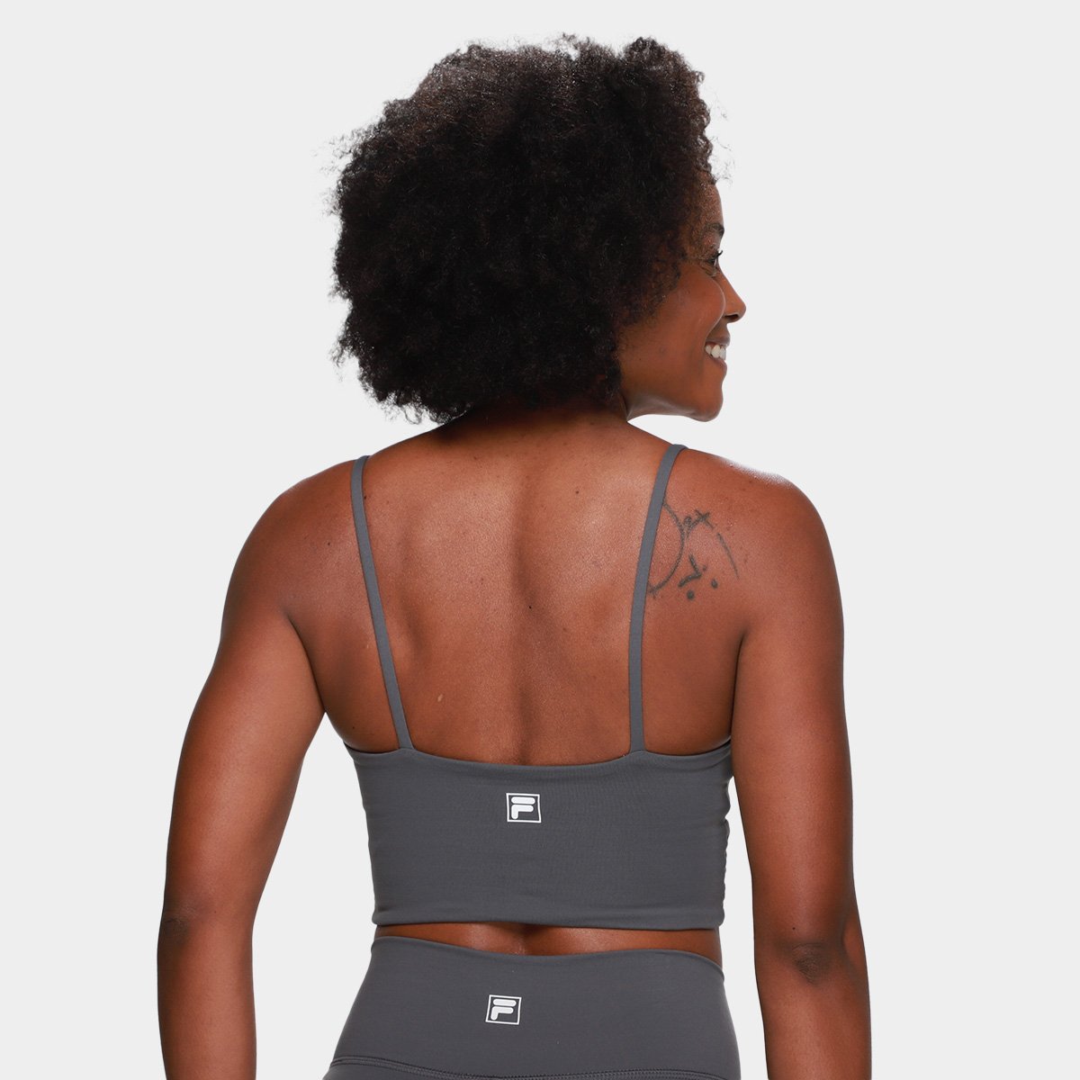 Top Fila Alça Fina Touch Gym Feminino - Tam: P - 1
