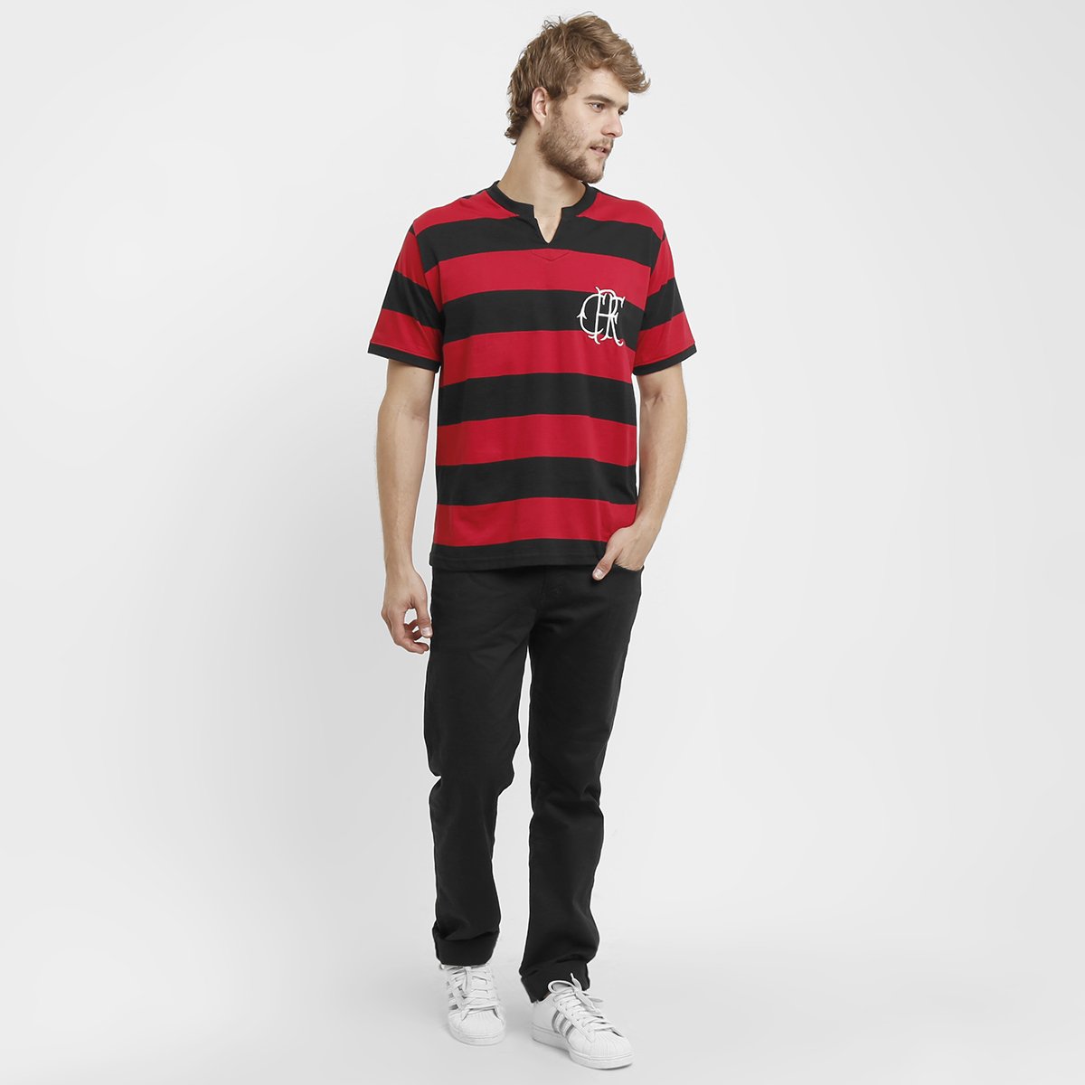 Camiseta Flamengo Retrô Fla-Tri - Tam: EGG - 2