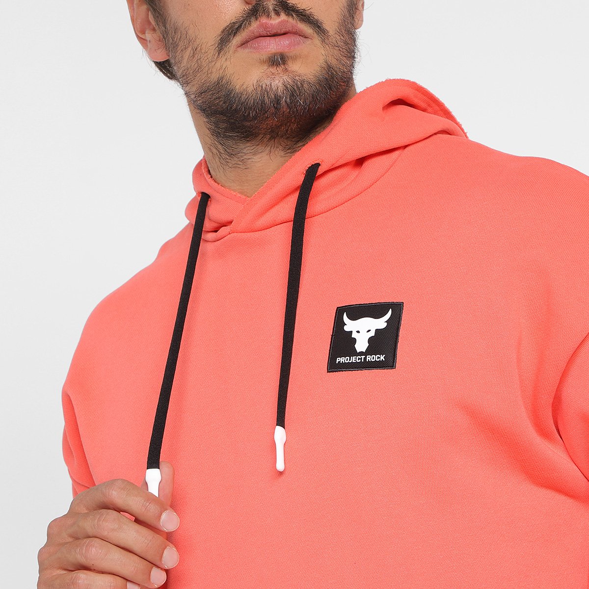 Blusa Moletom Under Armour Pjt Rock Hw Terry Com Capuz Masculina - Tam: P - 2