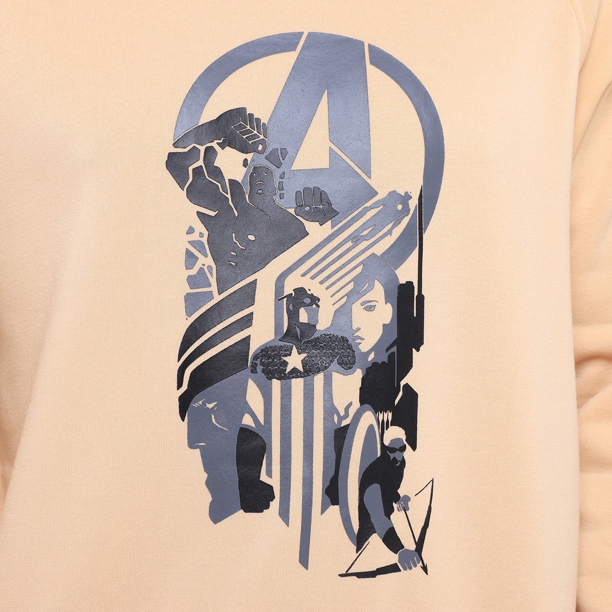 Moletom Mooncity Raglam Avengers Masculino - Tam: P - 2