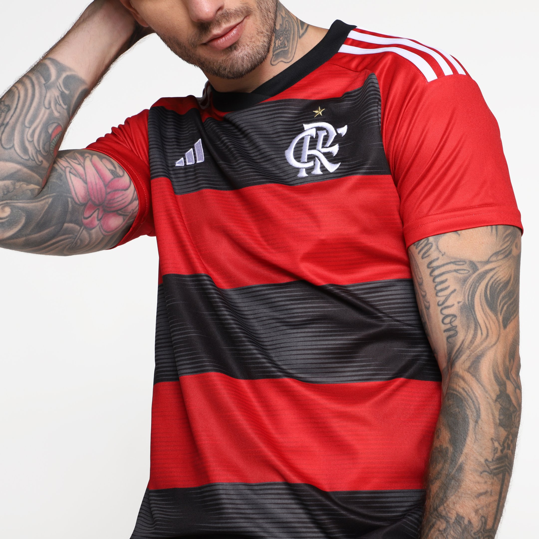 Camisa Flamengo I 23/24 s/n° Torcedor Adidas Masculina - Tam: P - 3