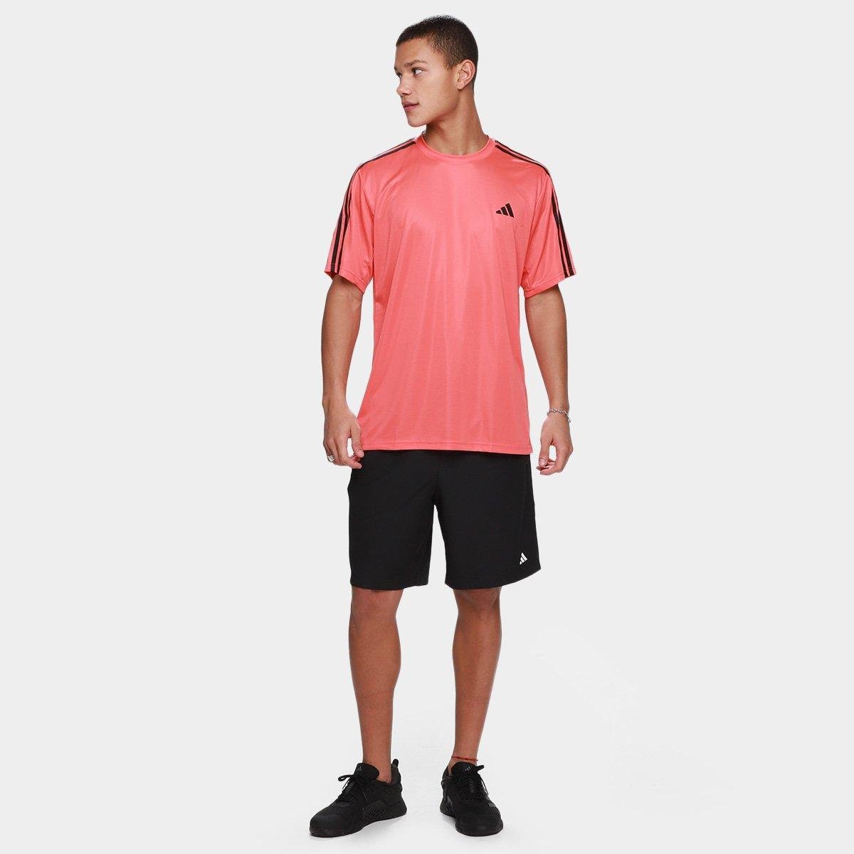 Camiseta Adidas Essentiasl 3 Listras Masculina - Tam: P - 3