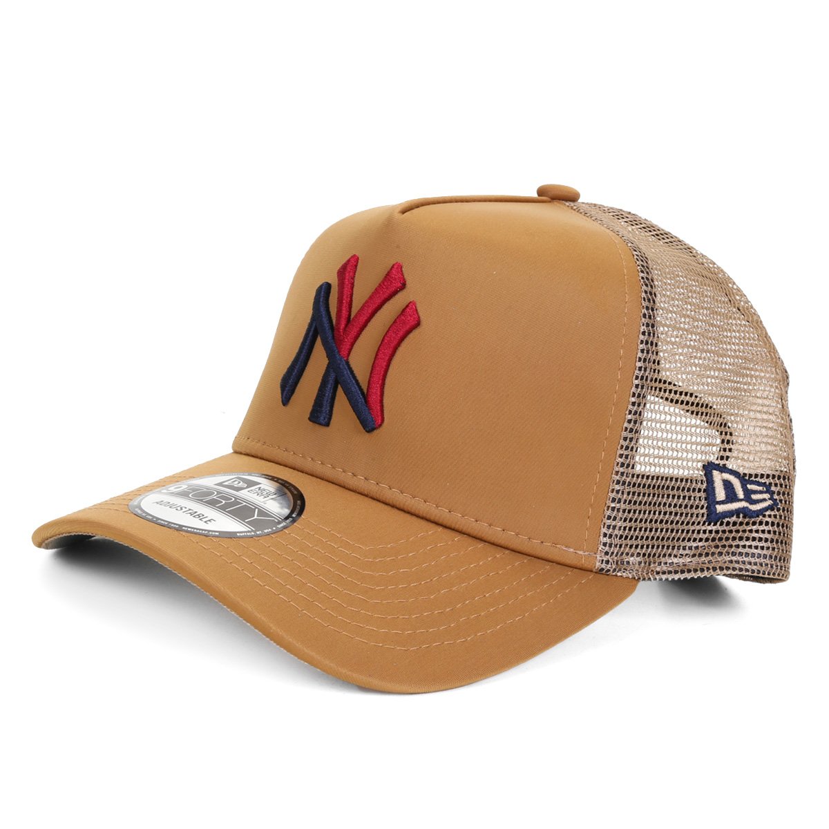 Boné New Era MLB New York Yankees Aba Curva Snapback Trucker 940 Motorsports 2Tone