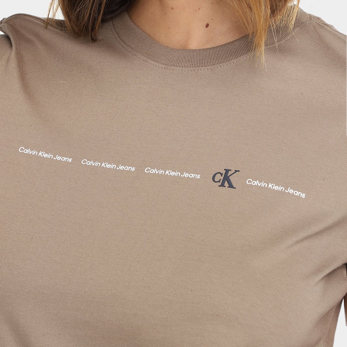 Camiseta Calvin Klein Logo I Feminina - Tam: M - 2