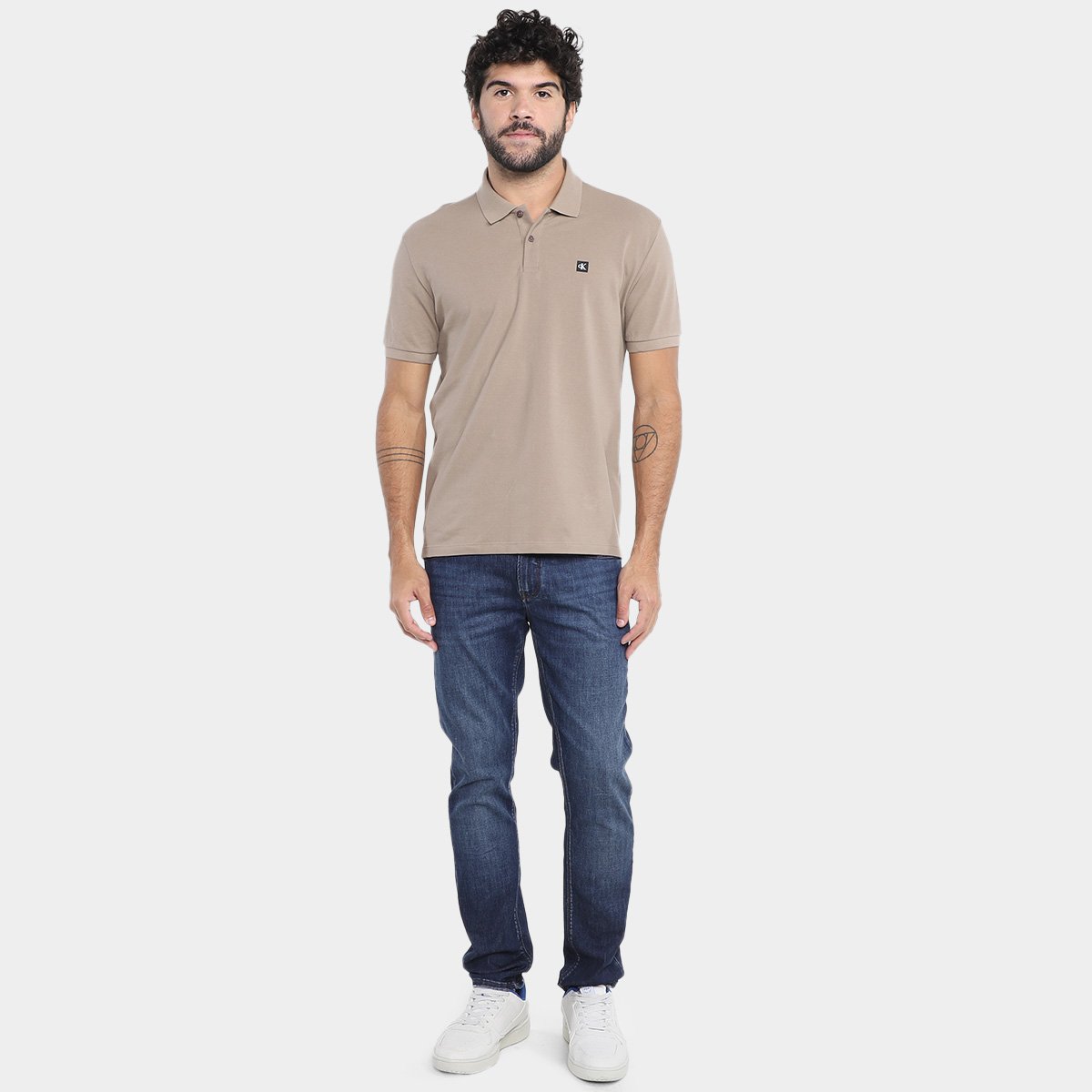 Camisa Polo Calvin Klein Premium Masculina - Tam: M - 3