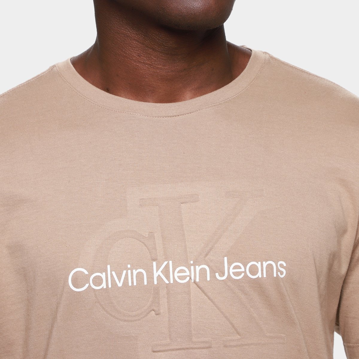 Camiseta Calvin Klein Embossed Masculina - Tam: P - 2