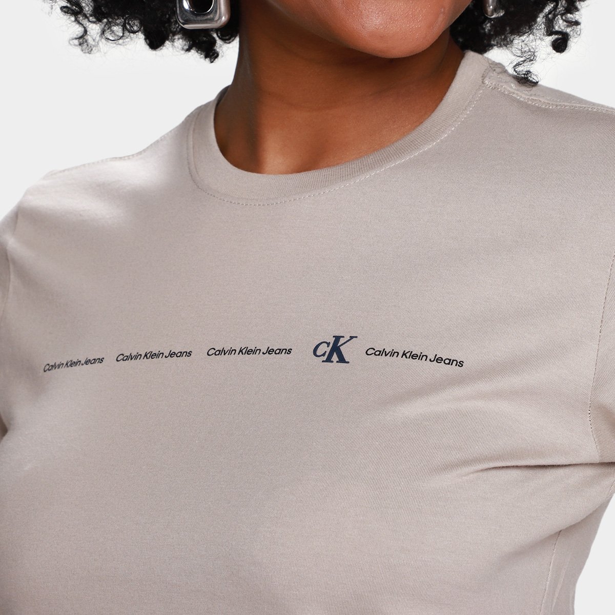 Camiseta Calvin Klein Casual Feminina - Tam: P - 2